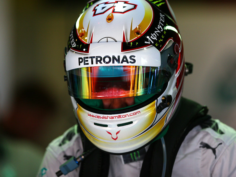 Vierte Pole 2014: Mercedes-Pilot Lewis Hamilton. 