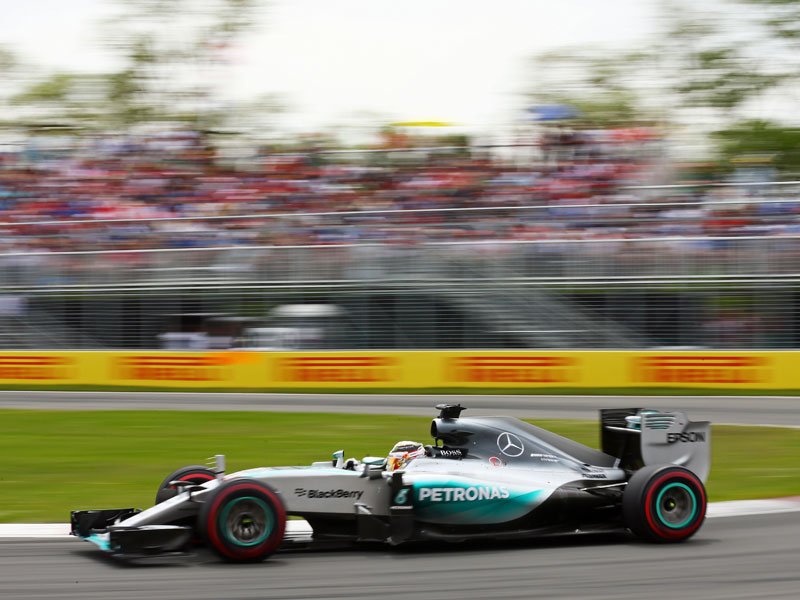 Nicht zu stoppen: Mercedes-Pilot Lewis Hamilton gewann den GP von Kanada vor Nico Rosberg.