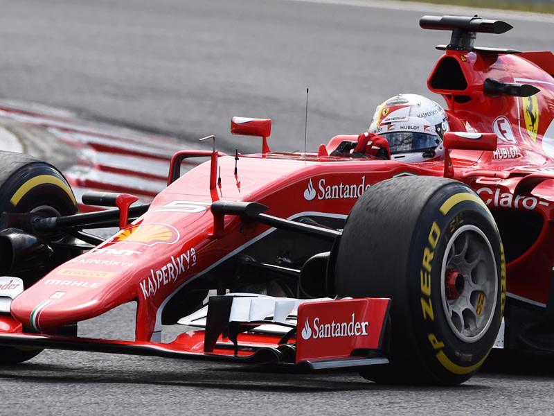 Zweiter Sieg f&#252;r Ferrari: Der viermalige Weltmeister Sebastian Vettel. 