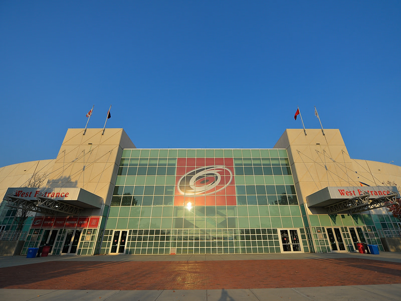 Die PNC Arena in Raleigh im US-Bundesstaat North Carolina ist die Spielst&#228;tte der Hurricanes.