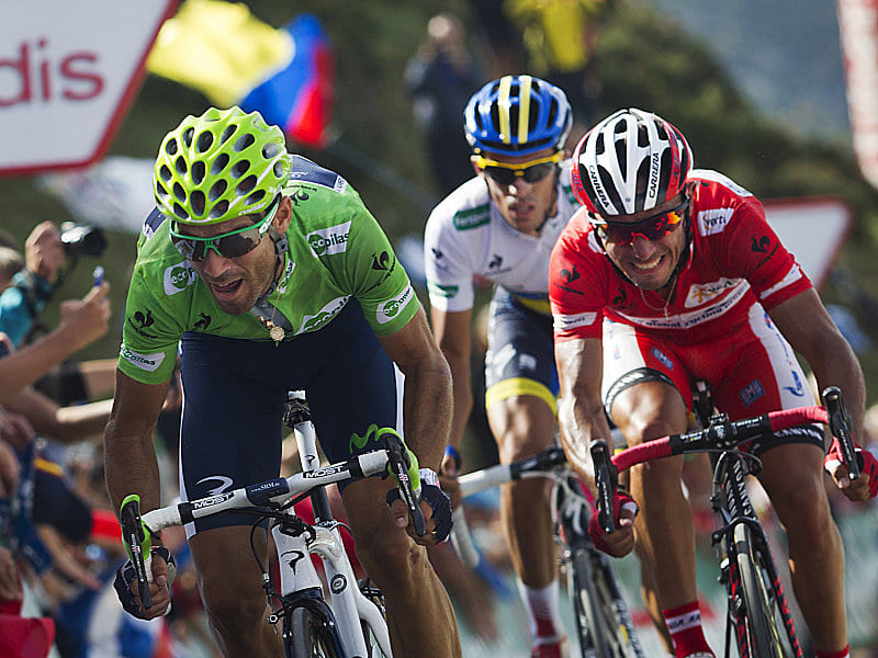 Die Favoriten auf den Gesamtsieg im Duell: Valverde, Rodriguez und Contador (v. li.).