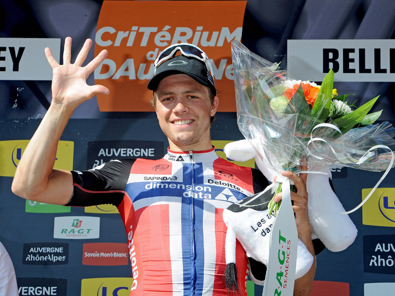 Er gewann die vierte Dauphin&#233;-Etappe: Edvald Boasson-Hagen. 