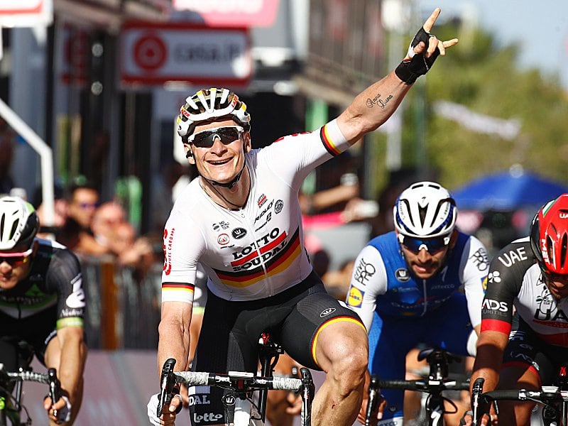Strahlender Sieger auf Sardinien: Andr&#233; Greipel holte sich die 2. Etappe beim 100. Giro.