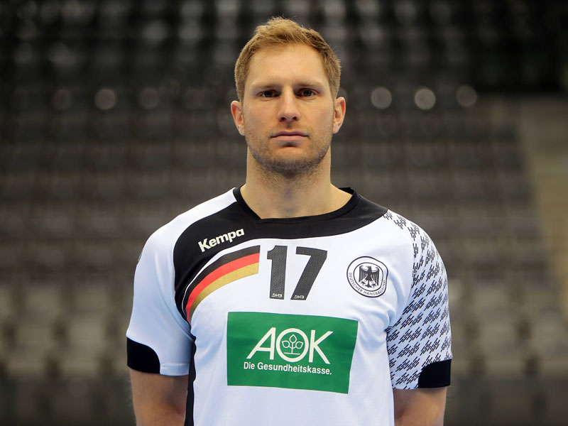 F&#252;hrungsspieler im DHB-Team: Steffen Weinhold (beim offiziellen Fototermin am Montag).