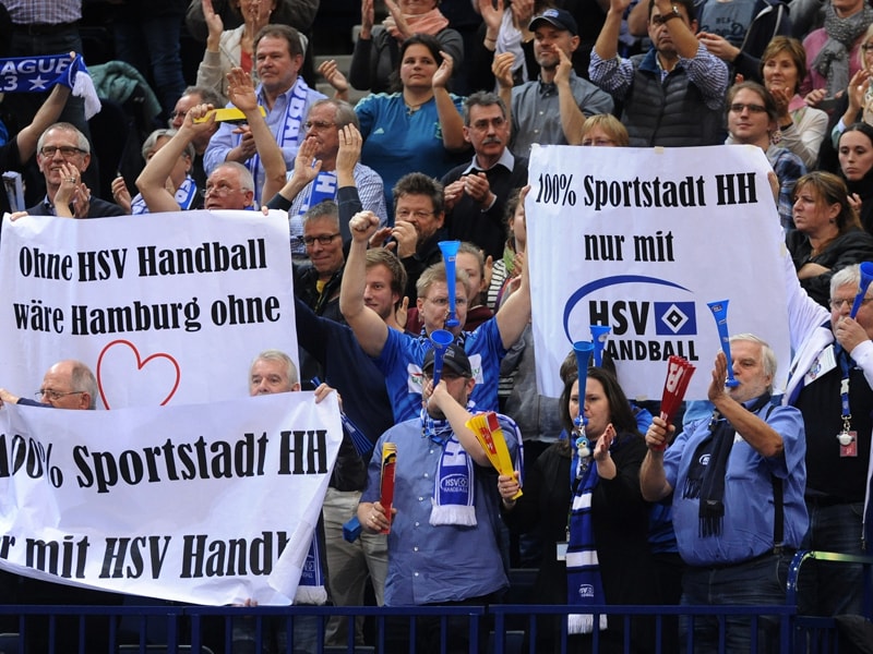 Auch die Fans des HSV Hamburg m&#252;ssen sich von der Handball-Bundesliga verabschieden.