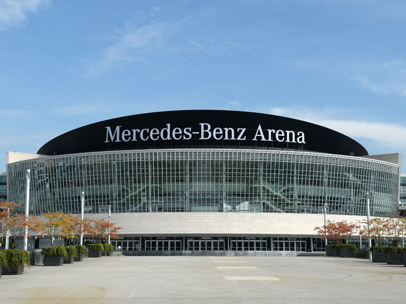 Hier beginnt am 10. Januar 2019 die Handball-WM: Die Mercedes-Benz Arena in Berlin.
