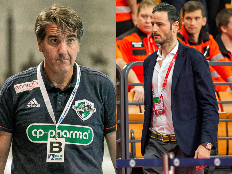 Klangvolle Namen, gro&#223;er Effekt: Hannovers neues Trainer-Duo um Carlos Ortega (l.) und Iker Romero.