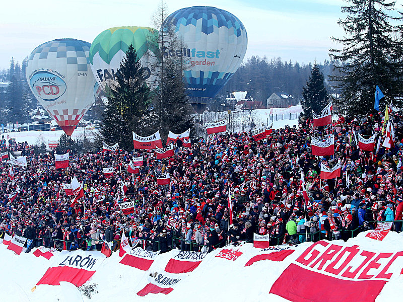Skisprung-Enthusiasmus in Polen: Fans in Zakopane.
