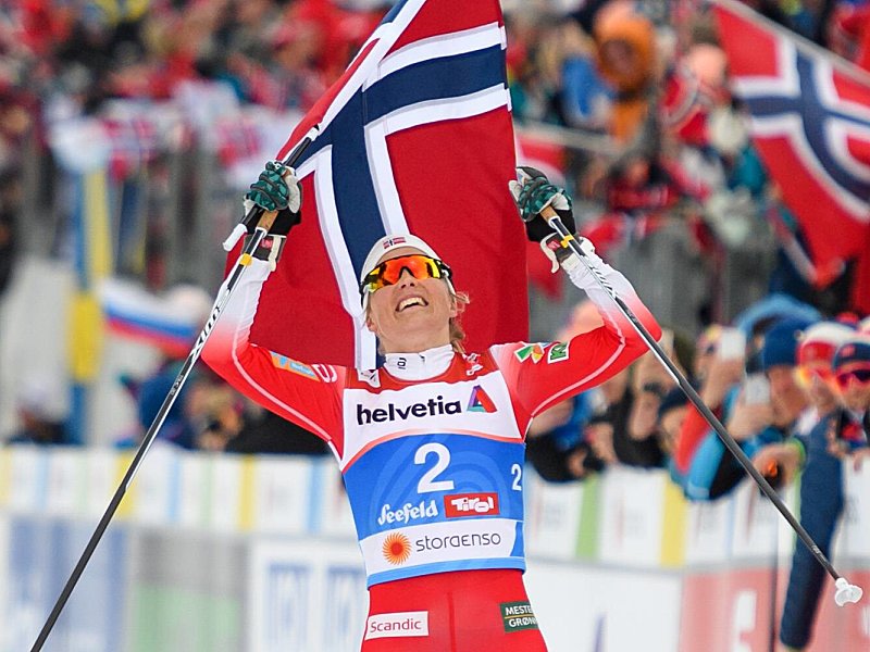 Sie hat es wieder getan: Norwegens Seriensiegerin Therese Johaug.
