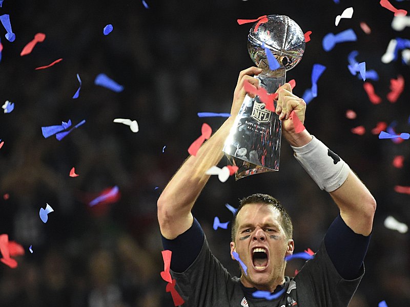 Der erfolgreichste Quarterback der NFL-Geschichte mit f&#252;nf Titeln: Tom Brady.