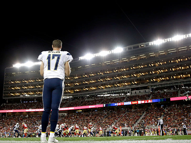 Anf&#252;hrer der Los Angeles Chargers: Star-Quarterback Philip Rivers (37).