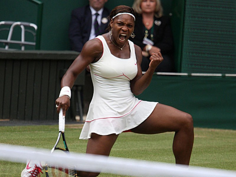 Siegerfaust: Serena Williams ist seit der Finalniederlage 2008 gegen Schwester Venus in Wimbledon ungeschlagen. 