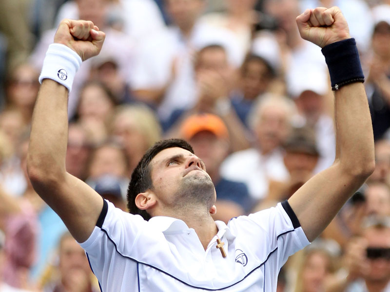 Triumphator: Novak Djovokic steht nach einem wahren Kraftakt im Finale der US Open!