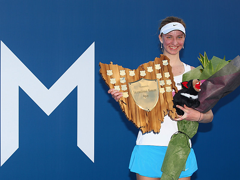 M wie Mona: Mona Barthel gewann ihr erstes Turnier auf der WTA-Tour.