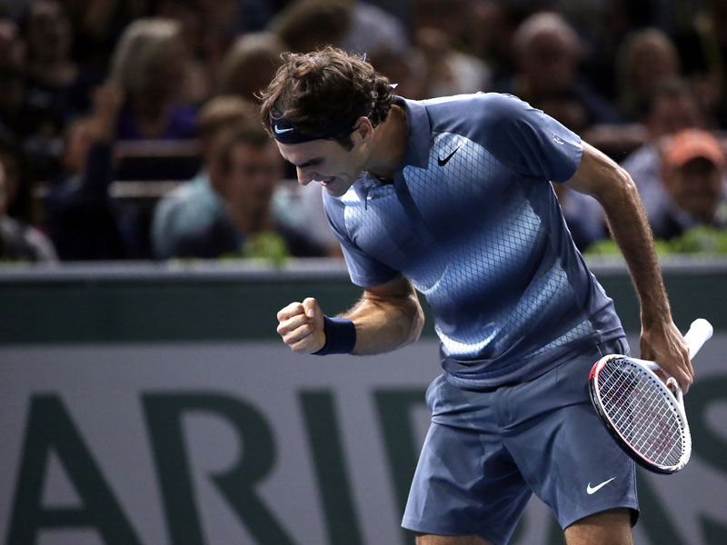 &quot;Jetzt habe ich mehr Selbstvertrauen&quot;: Roger Federer gelang am Freitag in Paris ein ganz wichtiger Sieg.