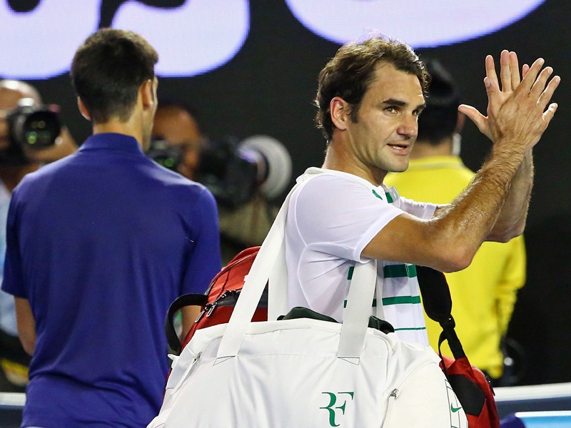 Verletzte sich einen Tag nach seinem Halbfinal-Aus gegen Novak Djokovic in Melbourne: Roger Federer.