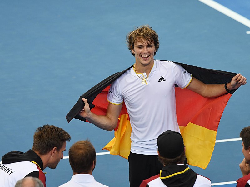 Holte den entscheidenden Punkt f&#252;r das deutsche Davis-Cup-Team: Alexander Zverev.