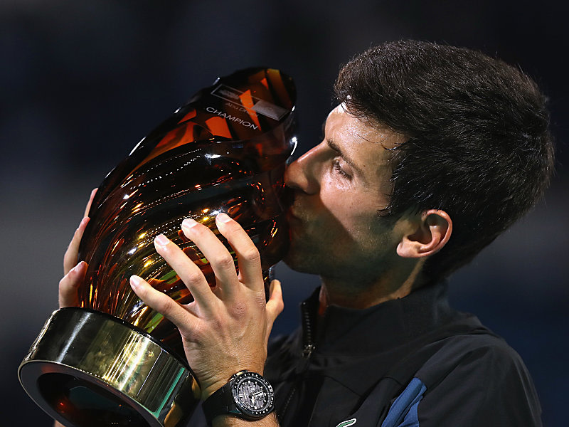 Triumph in Abu Dhabi: Novak Djokovic.