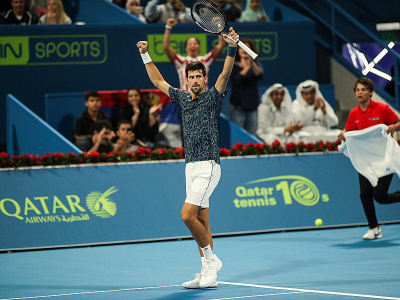 Steht im Halbfinale von Katar: Novak Djokovic.