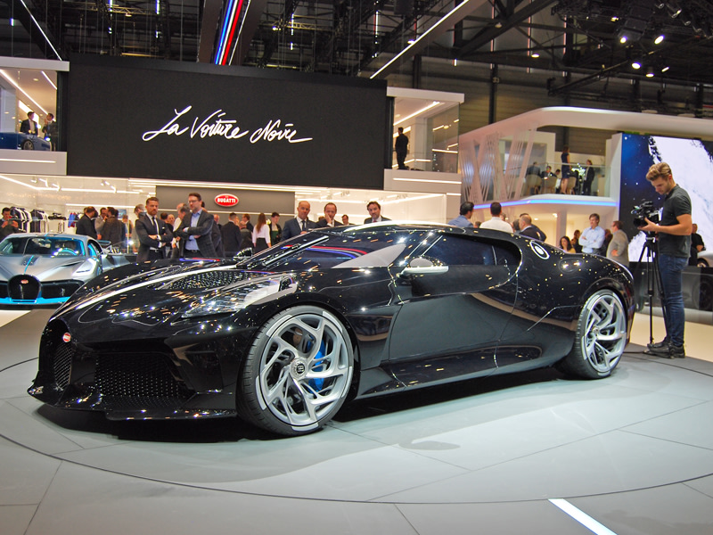 Elektrisierend, aber nicht elektrifiziert: Der Bugatti La Voiture Noire leistet 1500 PS und ist ein elf Millionen Euro teures Einzelst&#252;ck.