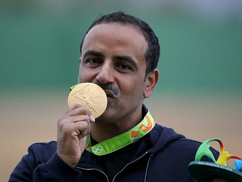 Gewann Gold unter olympischer Flagge: Fehaid Aldeehani. 