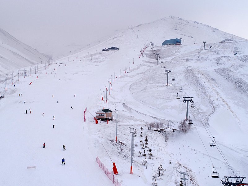 Auch in der T&#252;rkei wird alpiner Wintersport betrieben: Das Paland&#246;ken Ski Center nahe Erzurum.