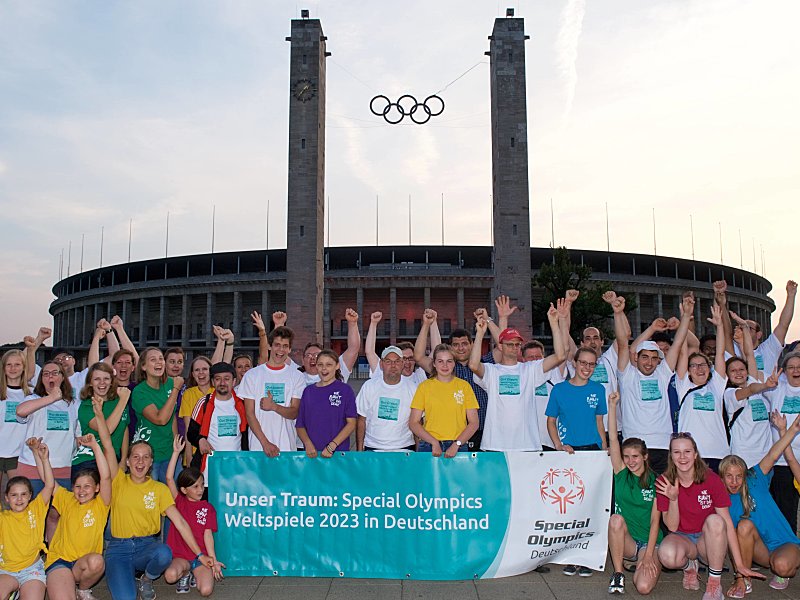 "Integrative Kraft" Special Olympics 2023 in Berlin kicker