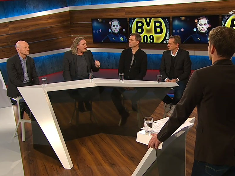 Illustre Runde: Am Montag diskutierten die Experten unter anderem &#252;ber Borussia Dortmund.
