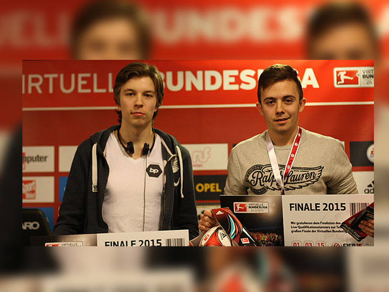 Die beiden Hamburg-Finalisten und Teilnehmer des gro&#223;en VBL-Finals: Georg Raffelt (li.) und Luca Boller.