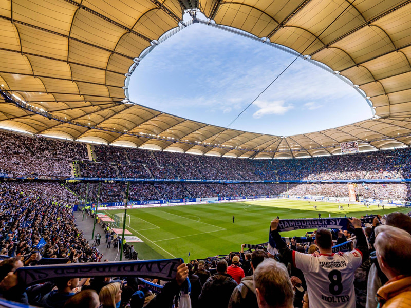 Beh&#228;lt seinen Namen auch in der Saison 2019/20: Das Volksparkstadion in Hamburg.