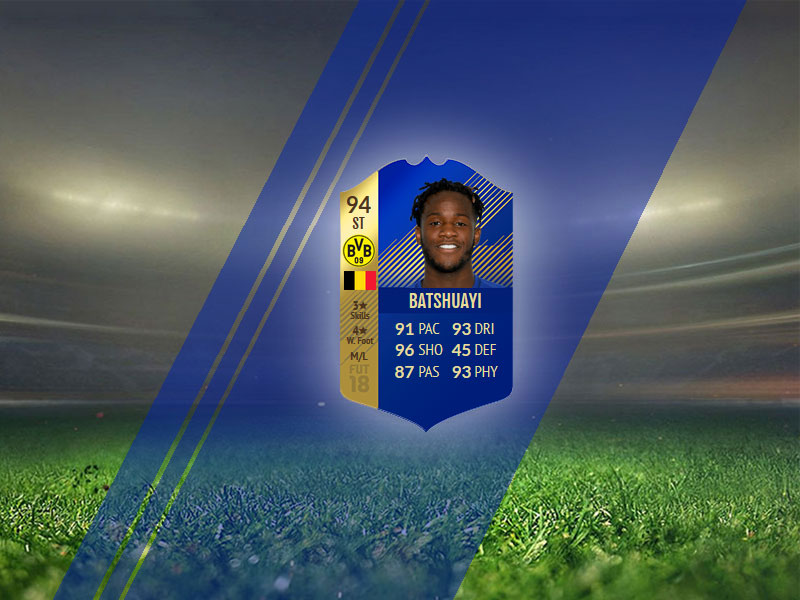 Michy Batshuayi, 94, Borussia Dortmund 