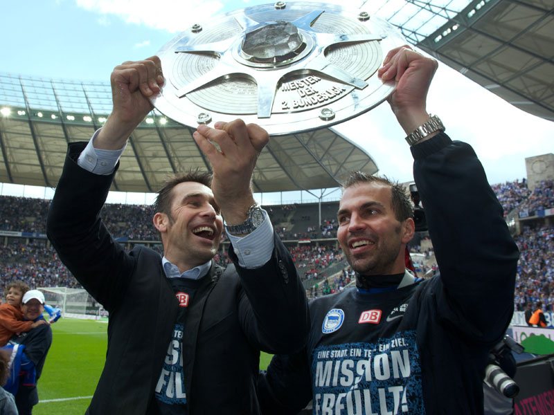 Markus Babbel (links), Michael Preetz  