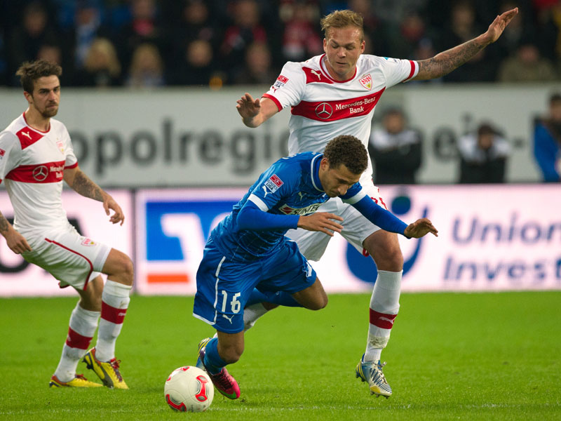 Fabian Johnson im Zweikampf mit Raphael Holzhauser