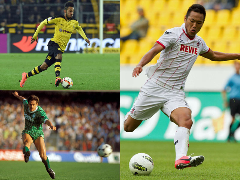 Dortmunds Pierre-Emerick Aubameyang, Werders Wynton Rufer und K&#246;lns Chong Tese