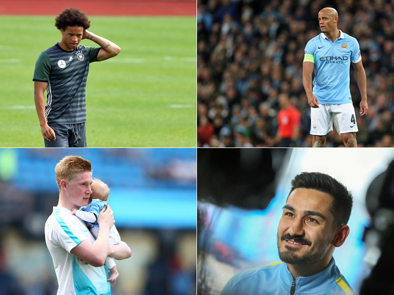 San&#233;, Kompany, De Bruyne und G&#252;ndogan