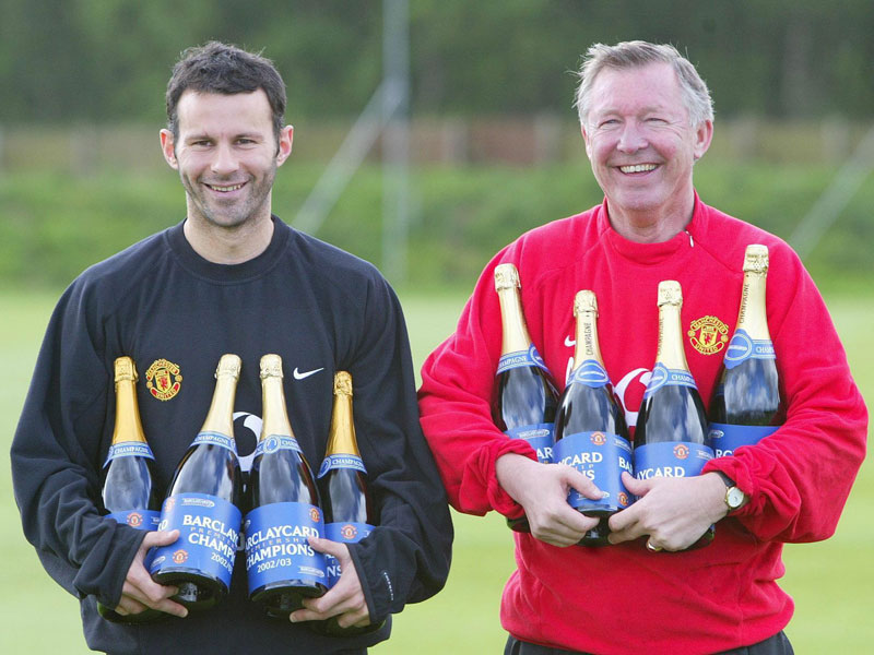 Sir Alex Ferguson und Ryan Giggs