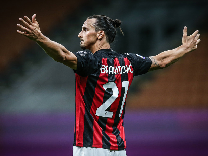 Zlatan Ibrahimovic hat ab 2020 wieder f&#252;r die AC Mailand gespielt.