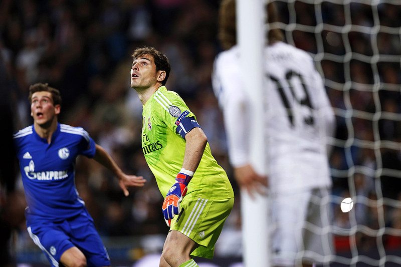 Iker Casillas am 10. M&#228;rz 2015 bei der Niederlage gegen S04