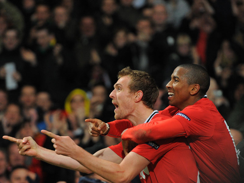 Darren Fletcher und Ashley Young (re.)