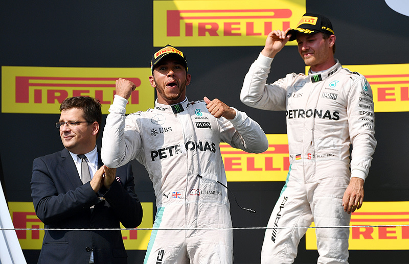 Lewis Hamilton und Nico Rosberg