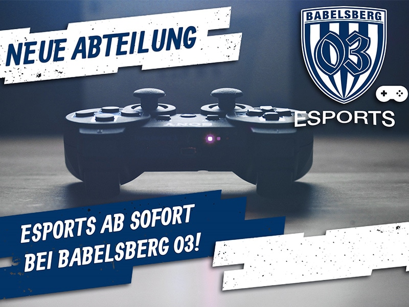 Der SV Babelsberg 03 gründet eine eigene eSports-Abteilung und verpflichtet ein Pro-Club-Team.