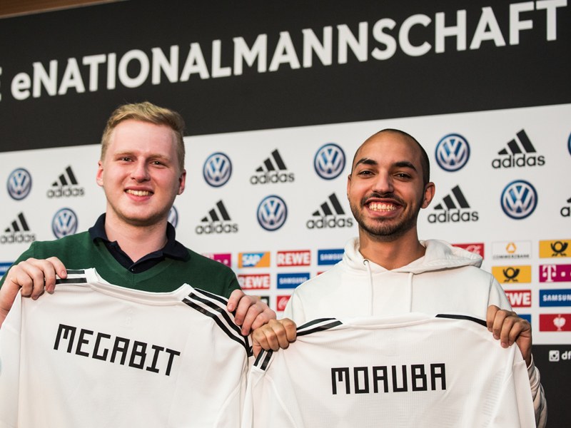 Von nun an auch im Nationaltrikot unterwegs: Michael Bittner (li.) und Mohammed Harkous.