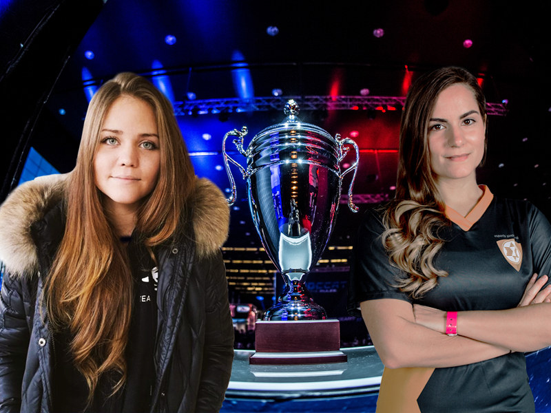 Julia 'Juliano' Kiran (li.) und Lisa 'shifty' Catino (re.) aus der weiblichen Counter-Strike-Szene.