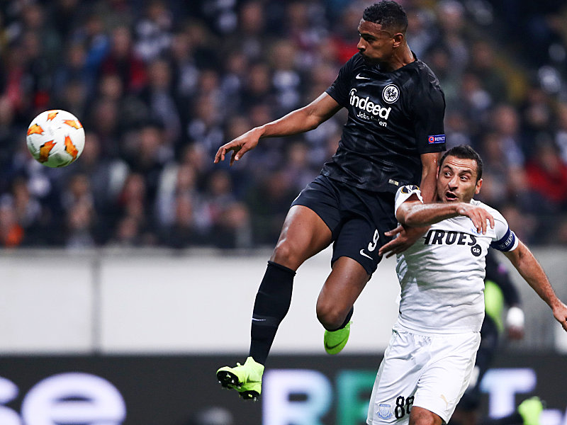 Per Kopf erfolgreich: Frankfurts Sebastien Haller.