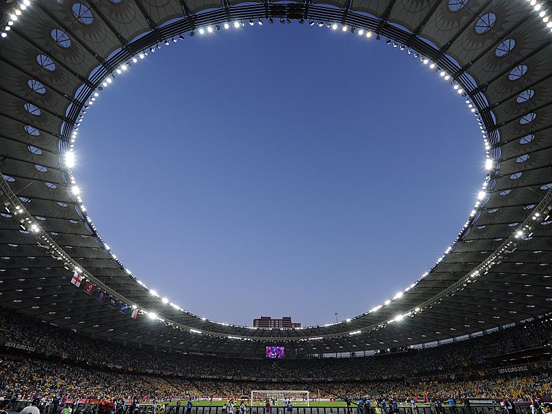 Olympiastadion in Kiew: Wird hier am Donnerstag der FC Arsenal auflaufen?