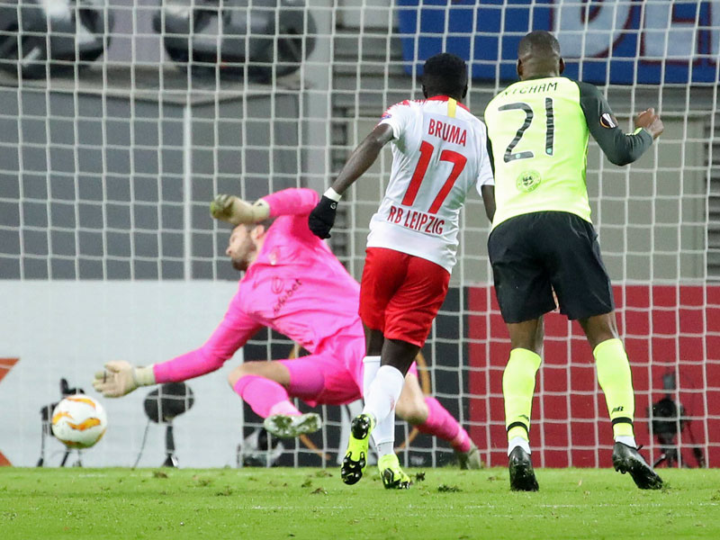 Leipzigs Bruma trifft zum 2:0-Endstand