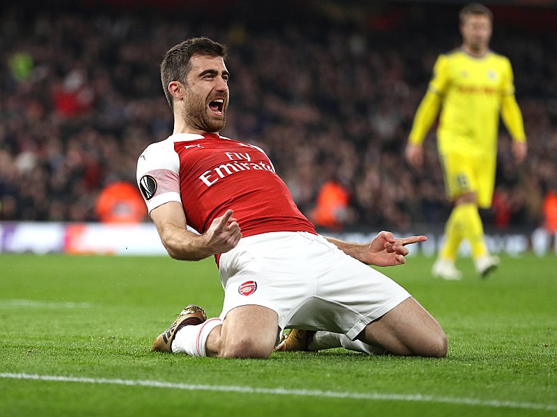Besiegelte das Aus für Baryssau: Torschütze Sokratis.