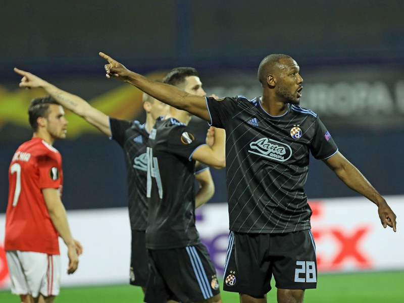 Zagreb um Kevin Theophile-Catherine (vorne) hat gegen Benfica den ersten Schritt in Richtung Viertelfinale getan.