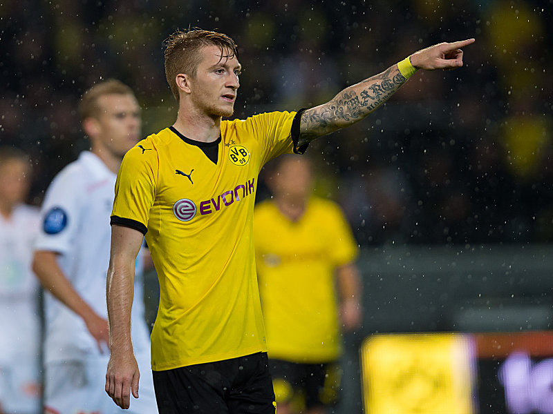 Blick Richtung Gruppenphase: Dreierpack-Schütze Marco Reus.