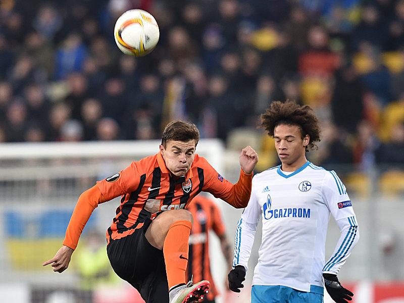 Allein Leroy Sané (r.) vergab mehrere gute Gelegenheiten auf den Schalker Sieg gegen Donezk.